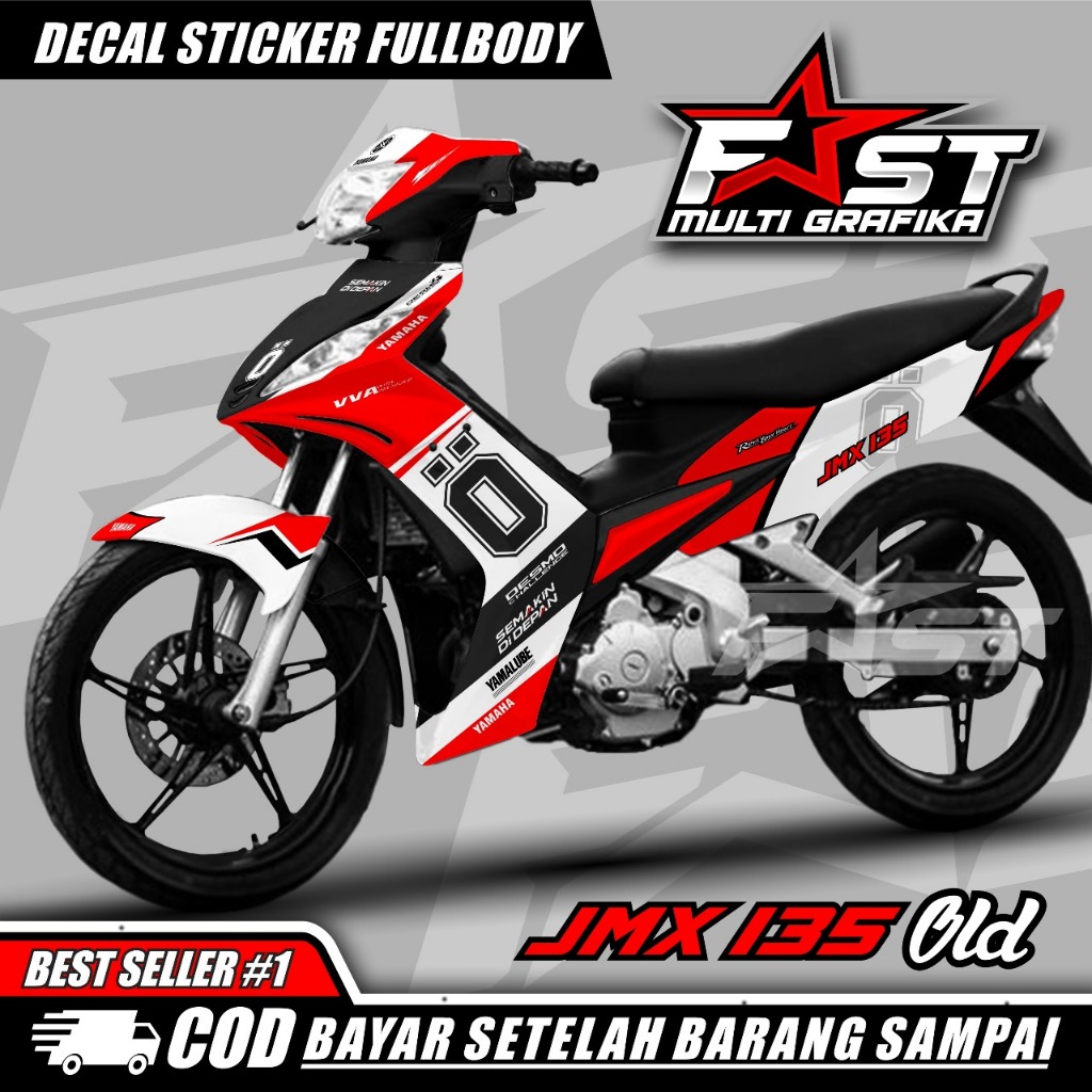 ⭐⭐⭐⭐⭐BISA COD Decal Sticker Striping Variasi Jupiter Mx Old Ohlins Racing - Stiker Jupiter Mx Lama -