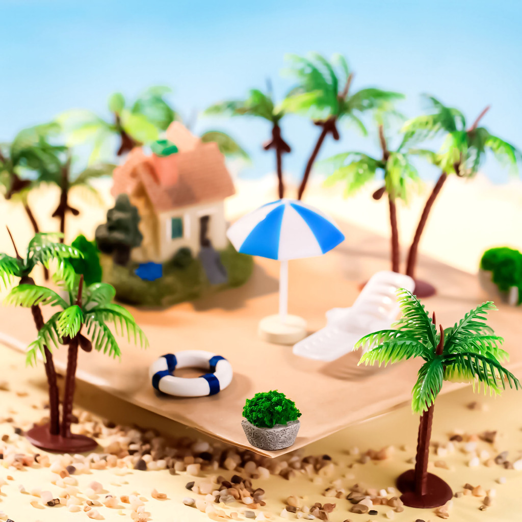 Miniatur Micro Landscape Pohon Kelapa