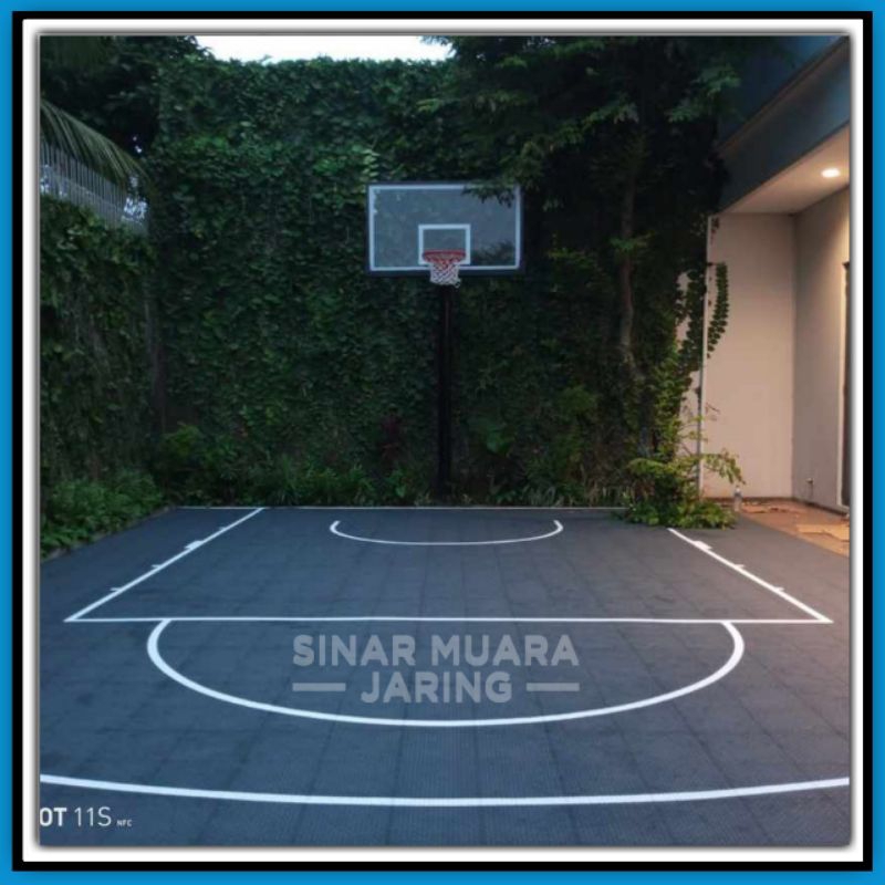 Lantai Interlock Outdoor Lokal Basket Futsal Badminton Anti UV