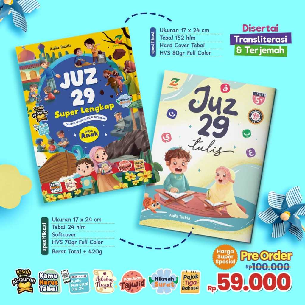 Paket juz 29 super lengkap & juz 29 tulis