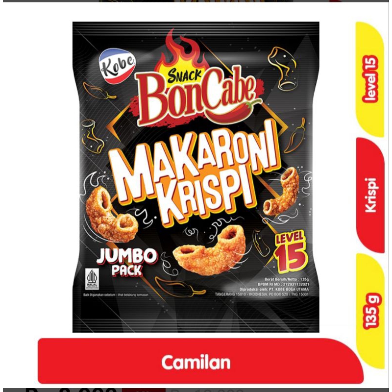 

Kobe Boncabe Makaroni Krispi 135 Gram