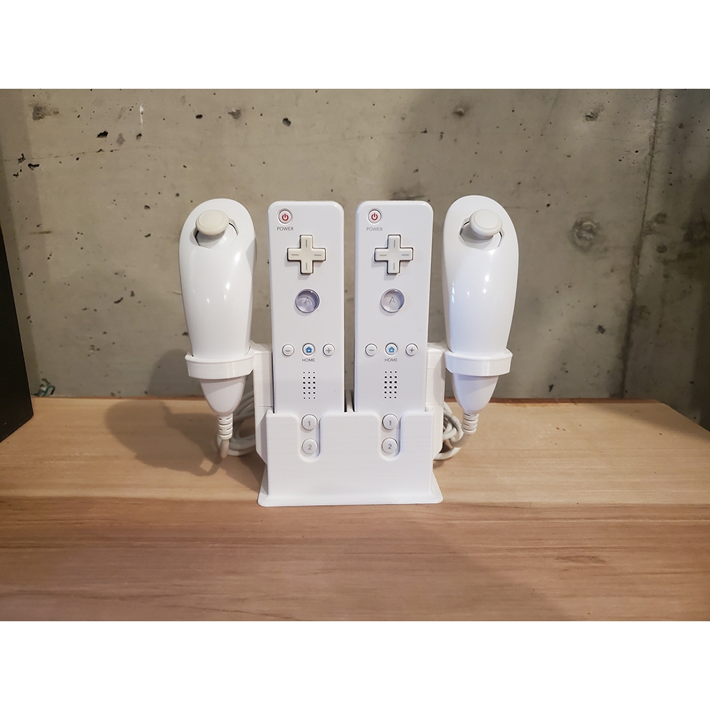 Stand Wii Wiimote Remote Nunchuk Holder Dudukan Display Aksesoris - A3D