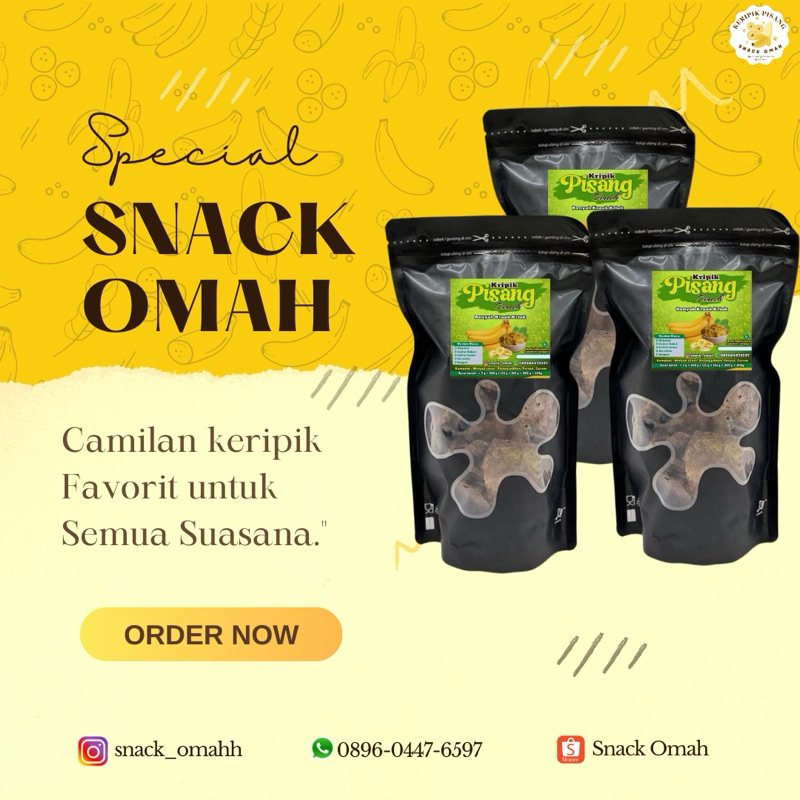 

kripik pisang coklat bubuk