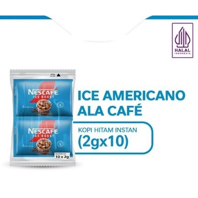 

Nestle Nescafe Ice Roasted Americano Kopi Hitam Instan 2 gram - 10 pcs