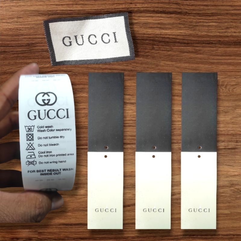 

TAG GUCCI PREMIUM | HANGTAG GUCCI | LABEL | MEREK ISI 300 PCS