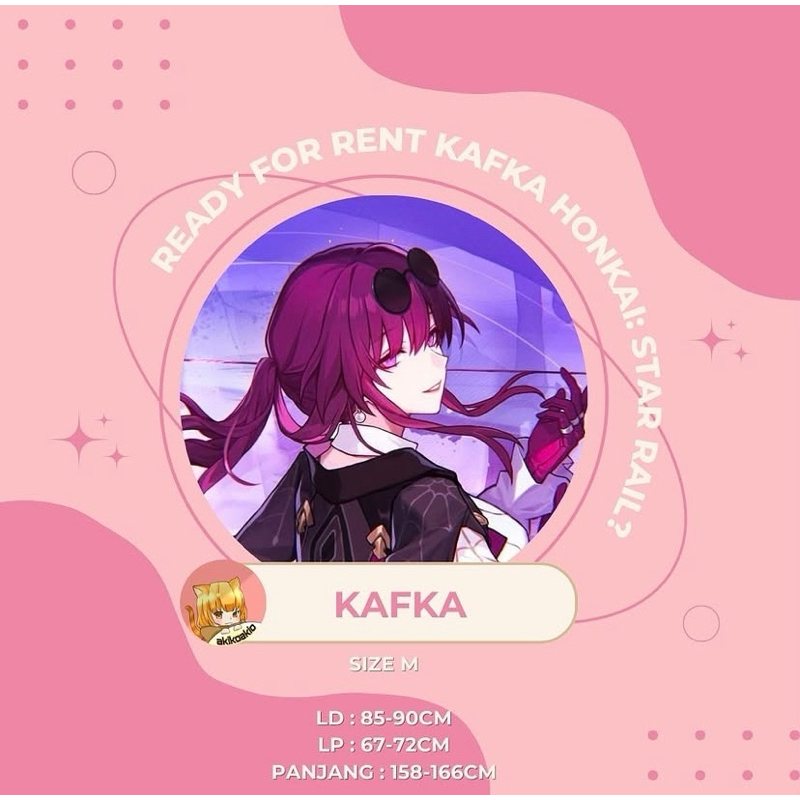 READY FOR RENT COSTUME COSPLAY KAFKA HONKAI STAR RAIL KOSTUM