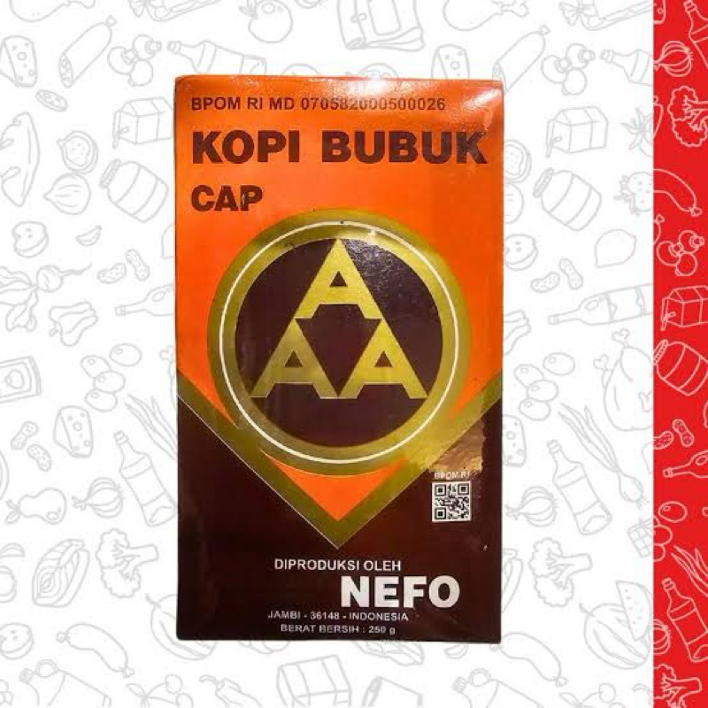 

Kopi Bubuk Cap Diproduk Oleh Nefo Jambi:250g