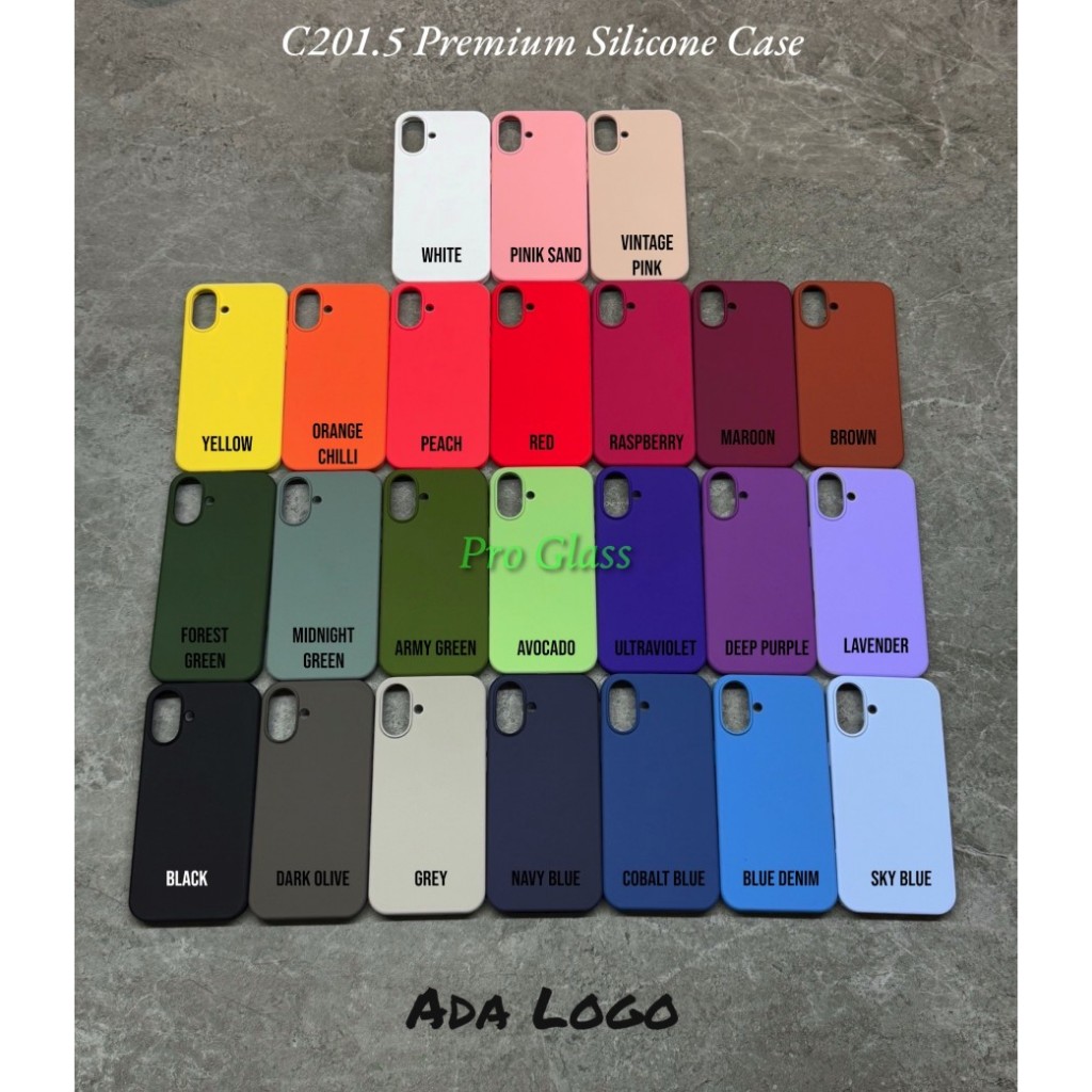 C201.5 Iphone 16 Plus 16 Pro 16 Pro Max Premium Silicone Leather Soft Case