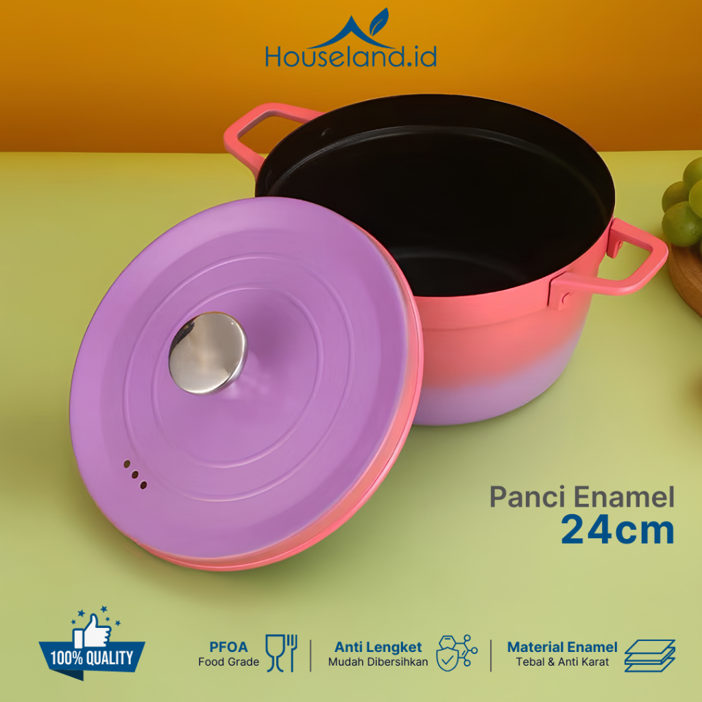 Panci Keramik Aluminium Panci Sup Kapasitas Besar Panci Anti Lengket