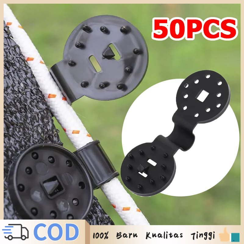 50pcs Klip Paranet Bulat Jepitan Paranet Jaring Cantolan Paranet Klip Jaring Paranet Klip Penjepit P