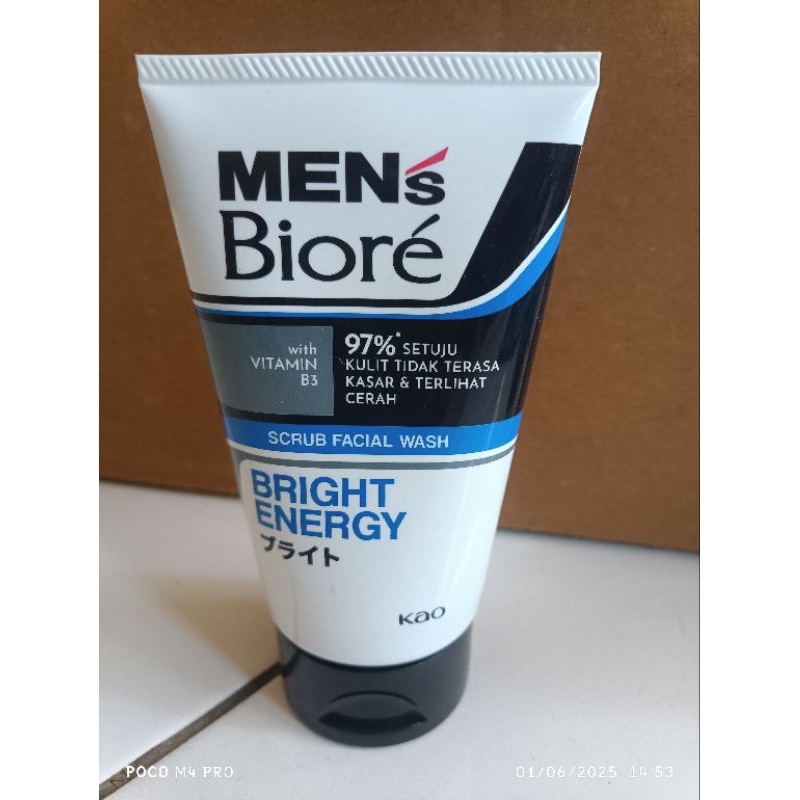 Mens Biore Bright Energy