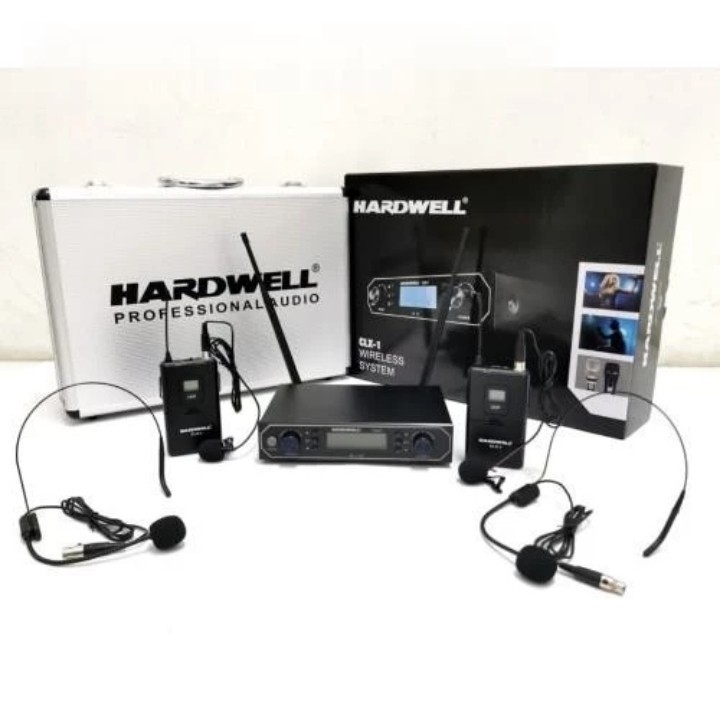 Mic Wireless Clip On Bando Headset Jepit dada Hardwell New Clx1 Original Imam Isi 2 Mic UHF Free Kop