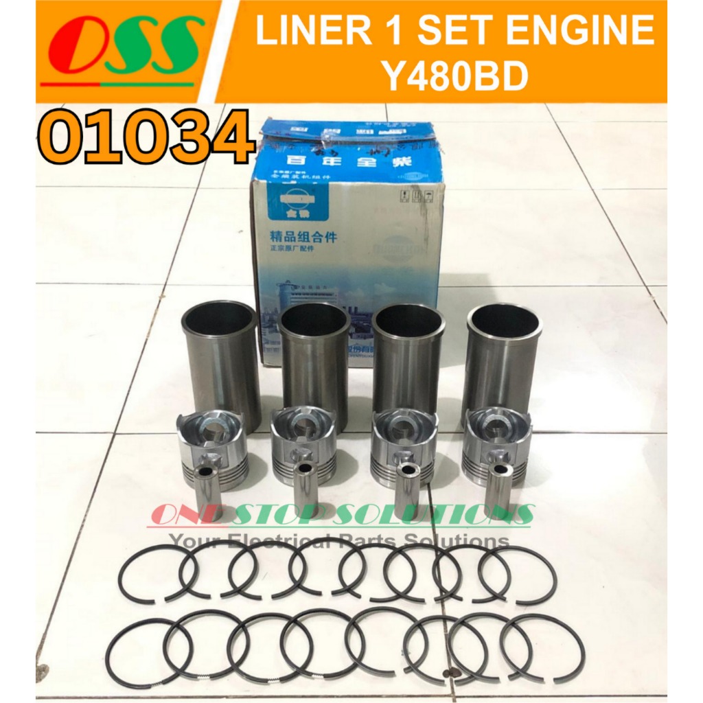 PISTON+PIN PISTON+LINER+RING PISTON 1 SET ENGINE WEIFANG KOFO RICARDO Y480BD