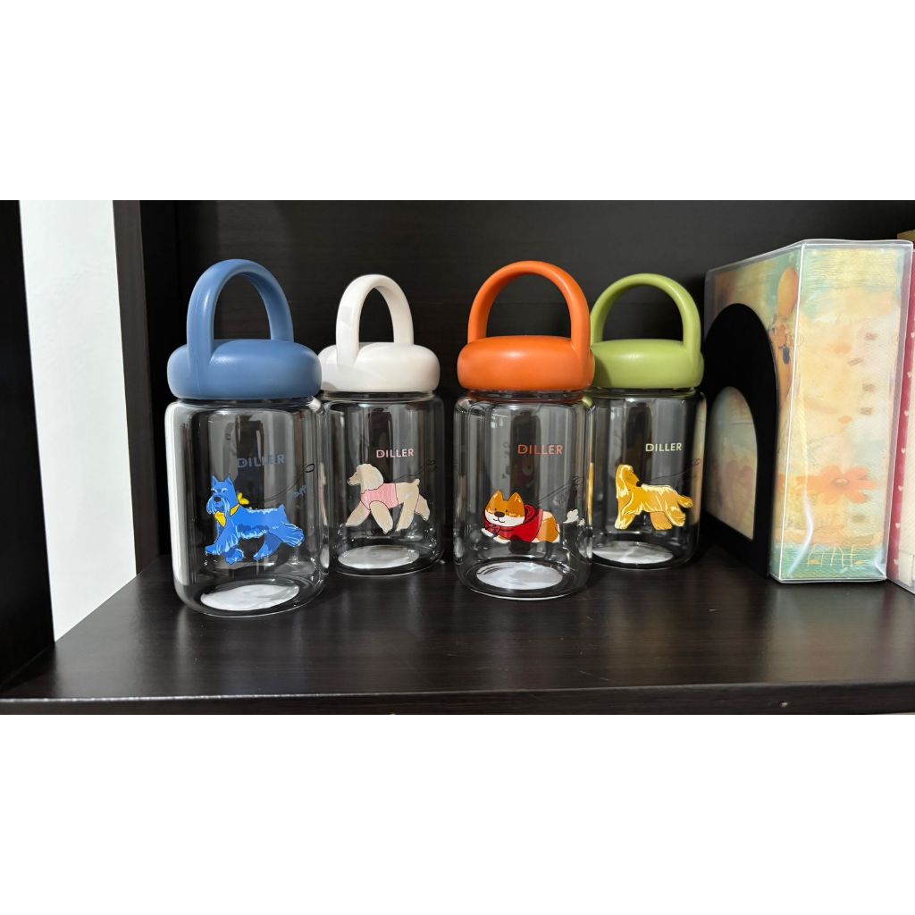 TUMBLER KACA MINI / TUMBLER VIRAL / TUMBLER DILLER KACA / TUMBLER ANJING LUCU