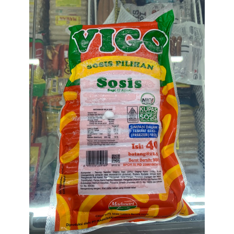 

Vigo Sosis Sapi 900 gram