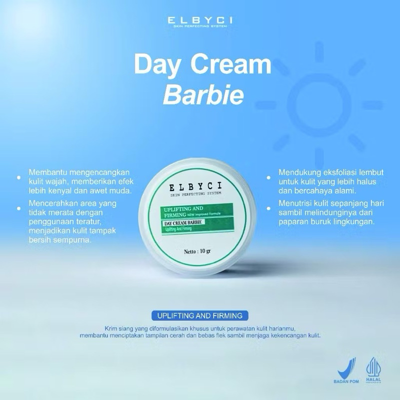 [original]ELBYCI SKINCARE DAY CREAM BARBIE