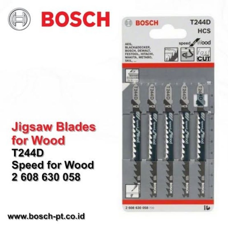BOSCH MATA JIGSAW T244D / MATA GERGAJI TRIPLEK KAYU