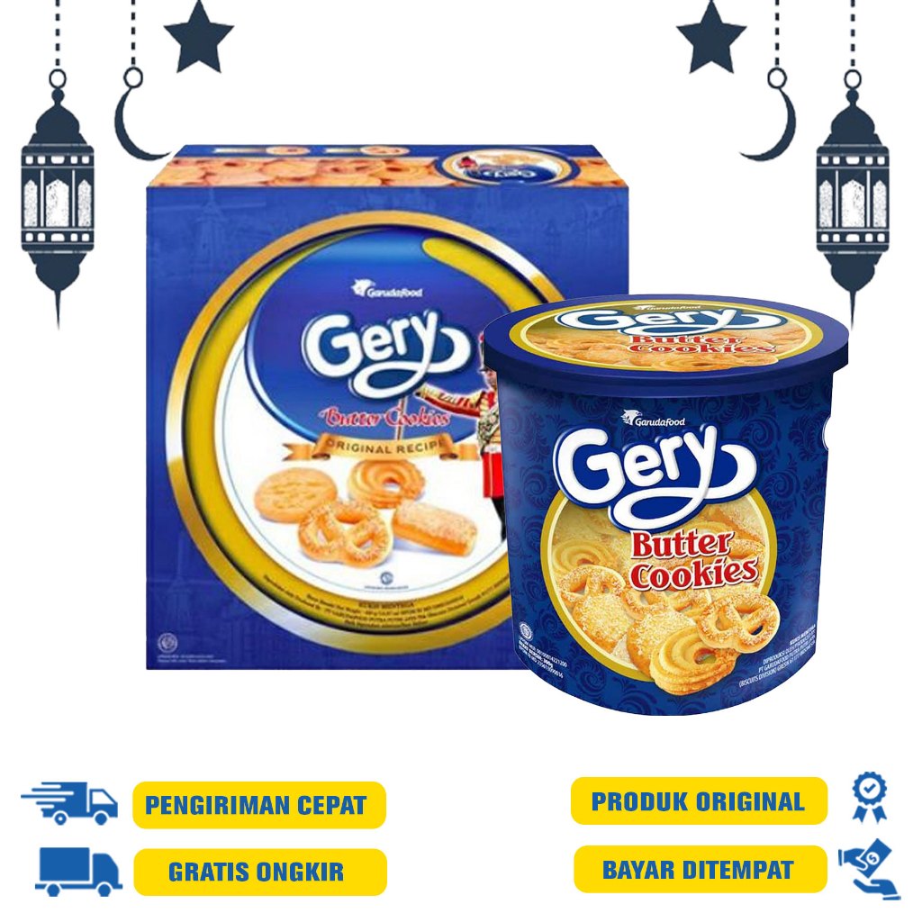 

Gery Butter Cookies 450gr Kaleng | 300gr Toples