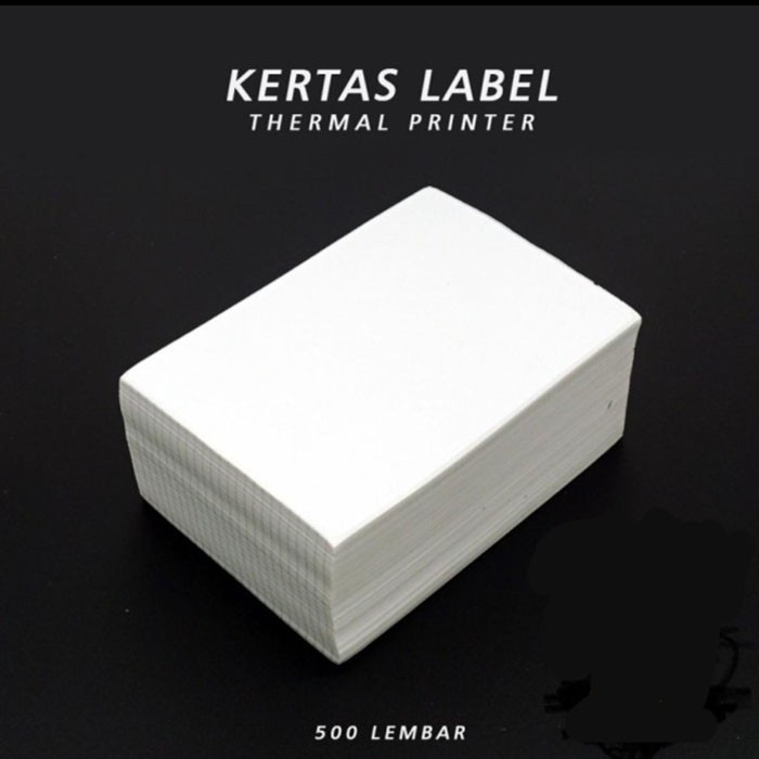 

Thermal Kertas Ukuran 100 x 150 mm 500Lembar / Label Stiker Resi Thermal