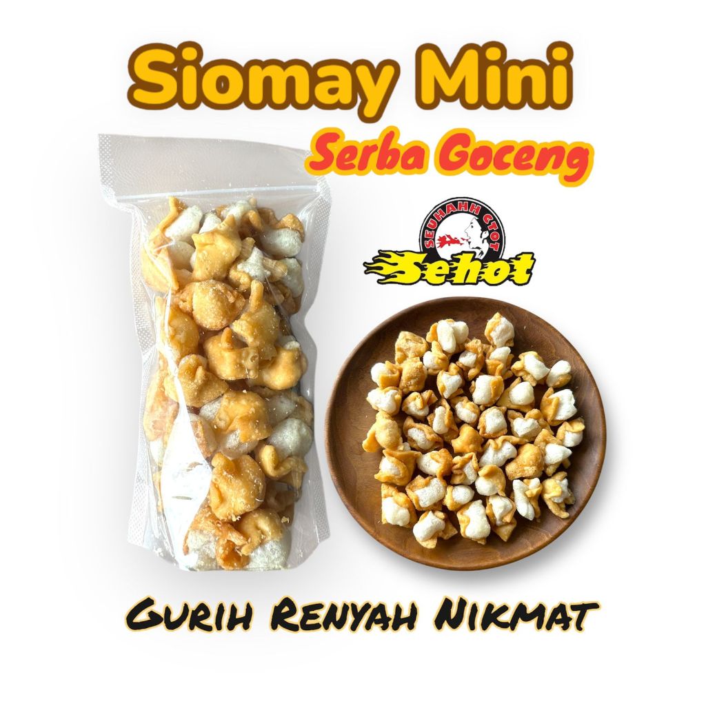 

SIOMAY MINI ISI 100 GR TOPING TAMBAHAN BASO ACI, CUANKI, SEBLAK