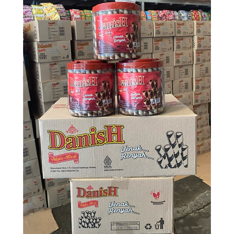 

Danish Wafer Stick 1 toples 400gr / Grosir minimal pembelian 6 toples