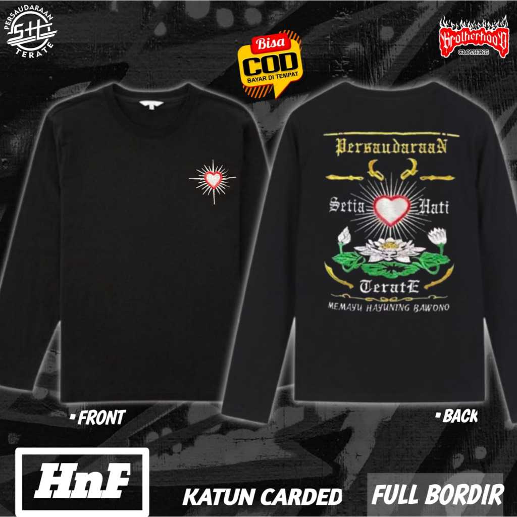 kaos psht lengan panjang - kaos psht bordir - kaos bordir psht lengan panjang- kaos lambang psht