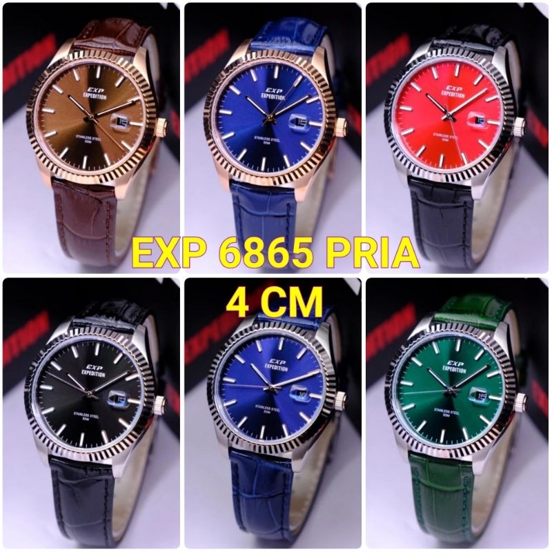 JAM TANGAN PRIA EXPEDITION E 6778 / E 6865 ORIGINAL GARANSI RESMI/JAM EXPEDITION PRIA TALI KULIT ORI