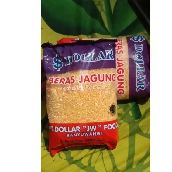 

beras jagung DOLAR kemasan 500grm,pengganti nasi putih,cocok untuk diet,untuk penderita diabetes serta yg sedang mengurangi konsumsi nasi putih