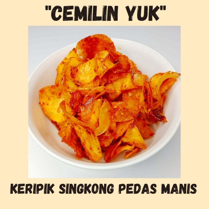 

100 gram Keripik Singkong pedas manis renyah Samarinda kalimantan timur