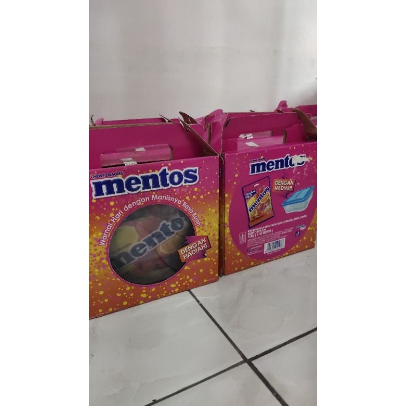 

hampers mentos + toples Murah