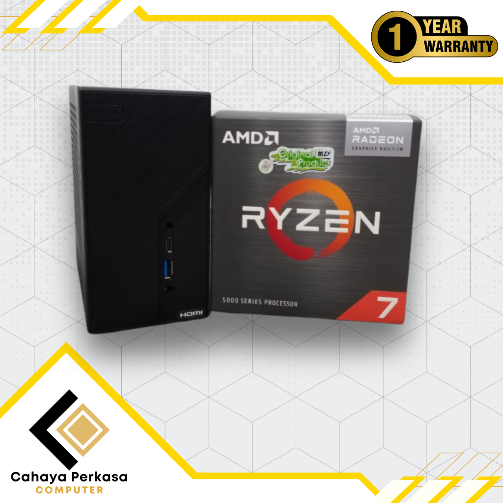 CPU | Mini PC Spek Design | Asrock X300 - RYZEN 7 5700G - 512GB - 16GB