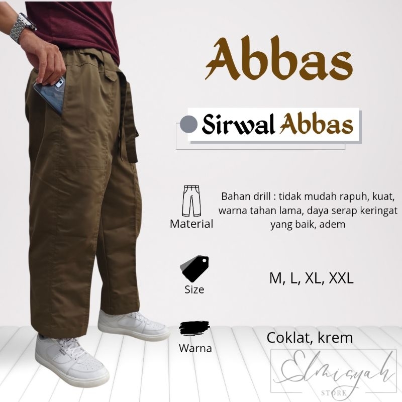 SIRWAL CARGO "ABBAS"  | Sirwal syar'i | Sirwal jumbo |Sirwal exclusive