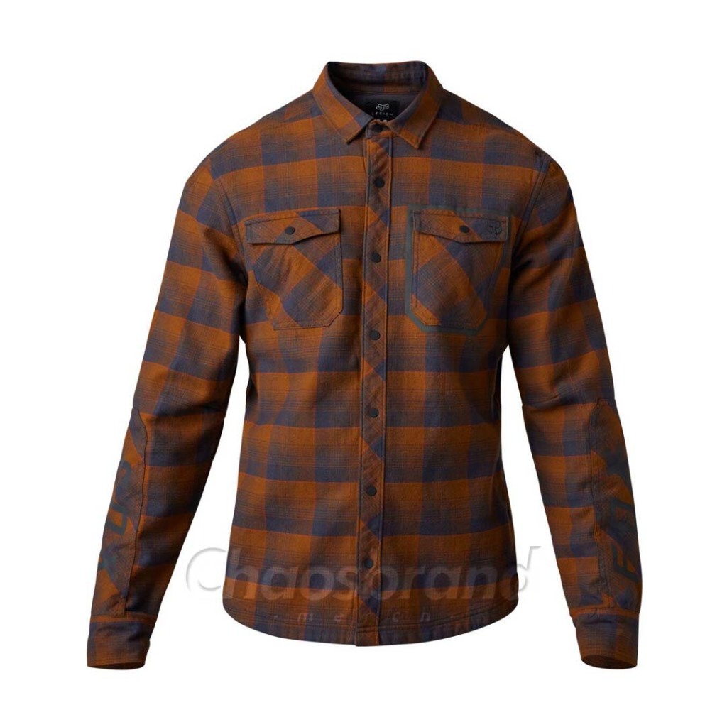FOX DEFEND DRIVE WINDBLOCK FLANNEL LS SHIRT Original [NUTMEG]