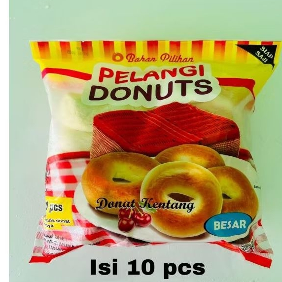 

Pelangi Donuts kentang Besar Isi 10 pcs