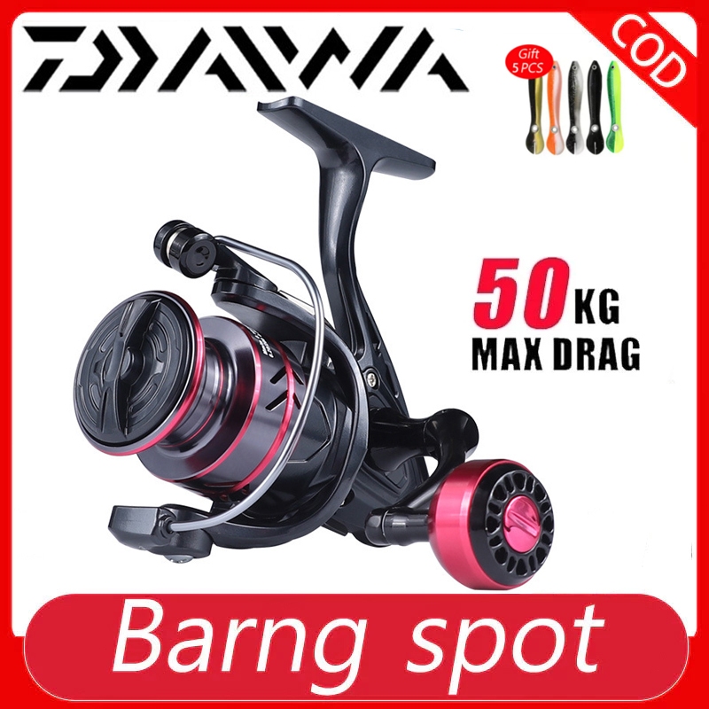 (COD) DAIWA Reel Pancing Asli Besi Fishing Reel 50kg HB500 - 7000 / Reel Pancing Murah Kuat Power Ha