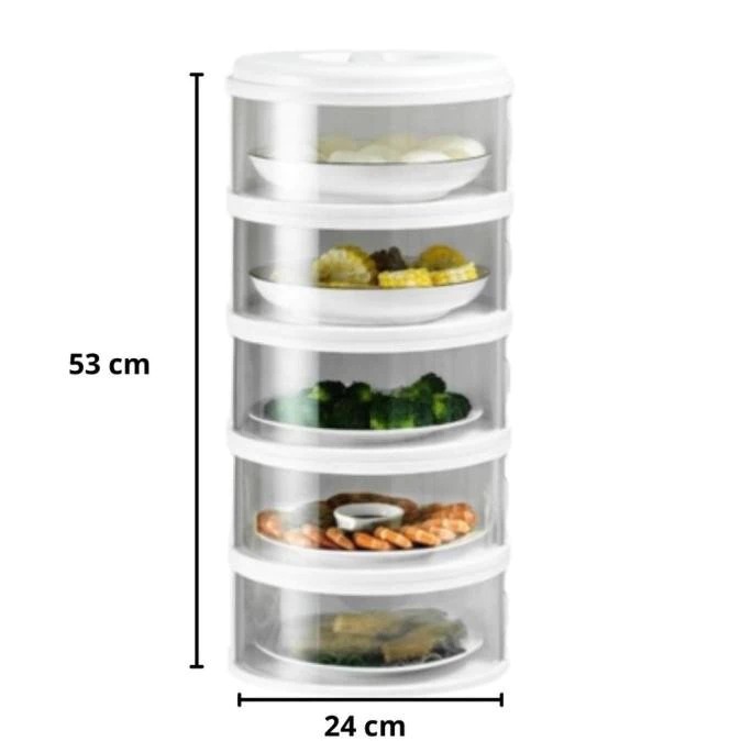 Tudung Saji Multiplayer Viral 5 4 Susun Rak Susun Plastik Tempat Penyimpan Makanan