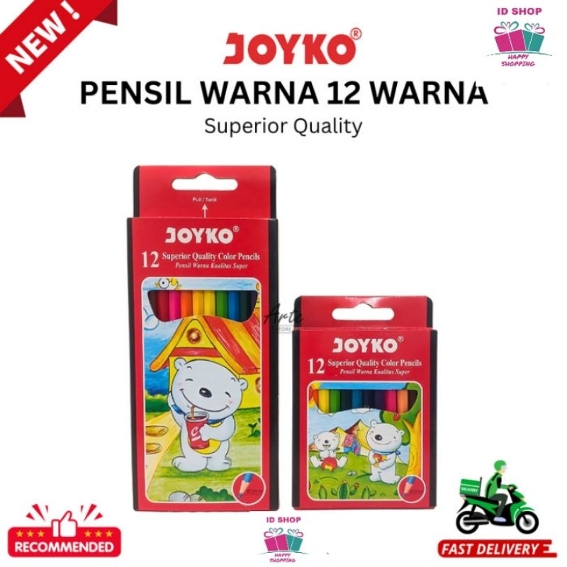 

ID SHOP Joyko Pensil Warna Panjang Mewarnai Bi Color Isi 24 dan 12 Warna Merah Lebih Bagus Murah