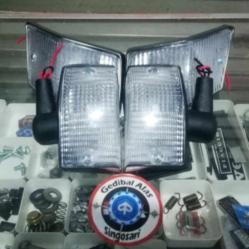 Lampu signal sein vespa excel exclusive2 set
