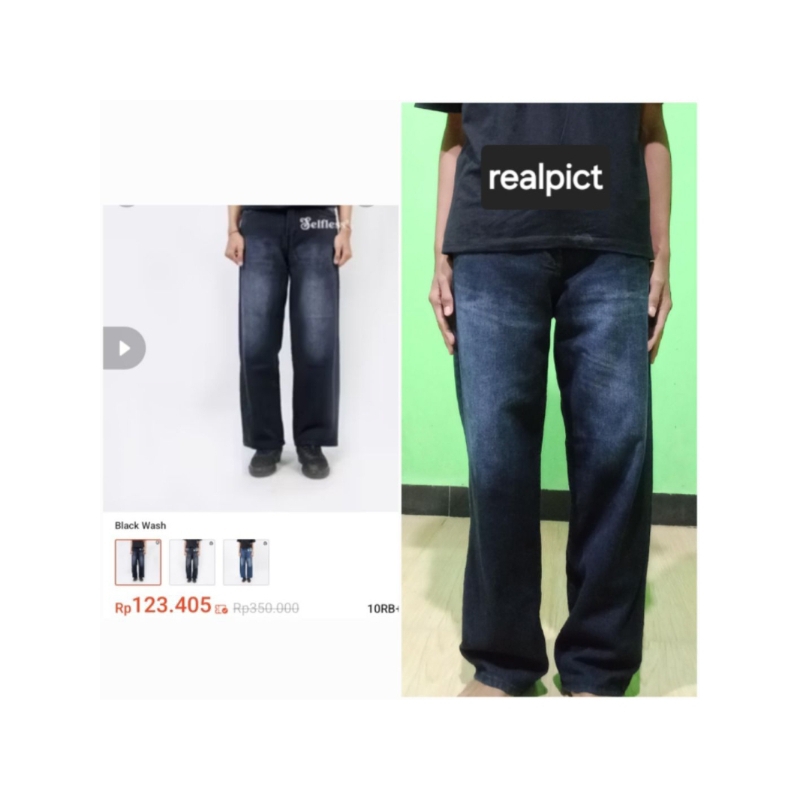 Celana Jeans Selfless Hitam Wash