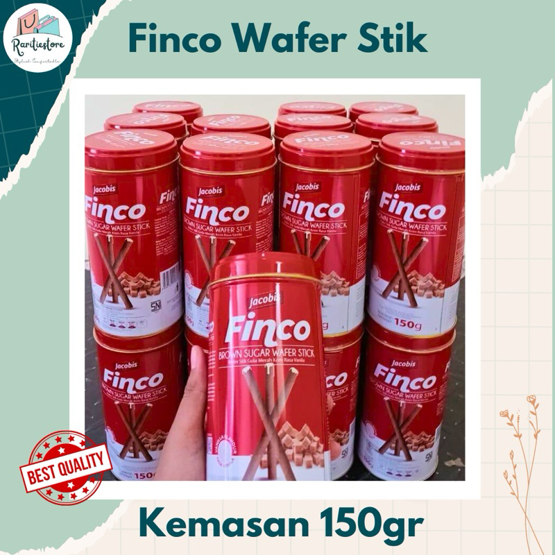 

FINCO WAFER STIK WAFER ROLL KEMASAN 150gr / SNACK CEMILAN / ASTOR COKLAT / WAFER