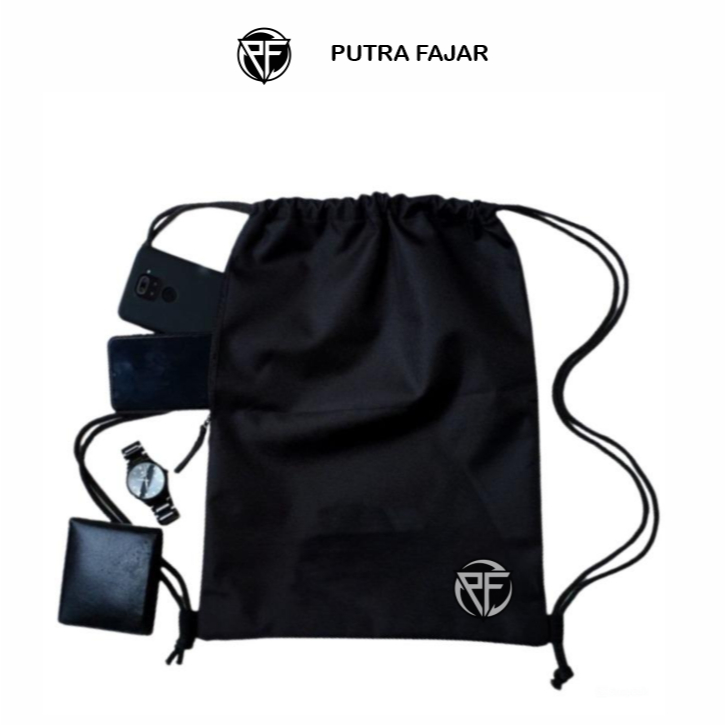 Tas Serut Pria Bahan Cordura Tas Futsal Kain Berpergian