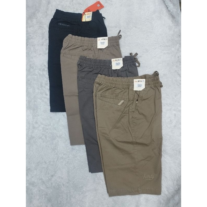 KENDY CELANA PENDEK KATUN PREMIUM RIP ANTI LUNTUR / celana pendek katun kendy original
