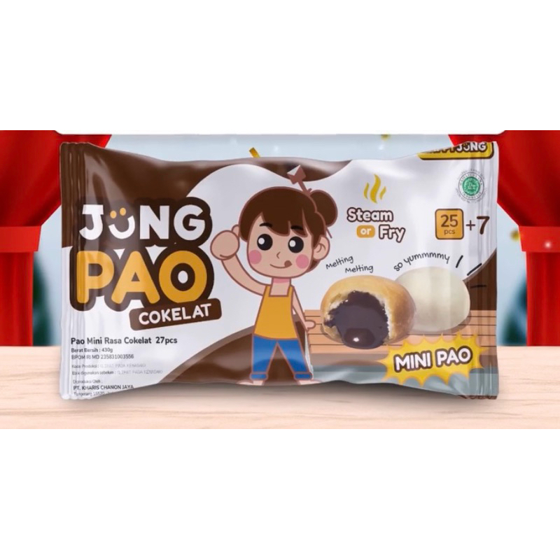 

JUNGPAO Minipao Cokelat Isi 32 pcs