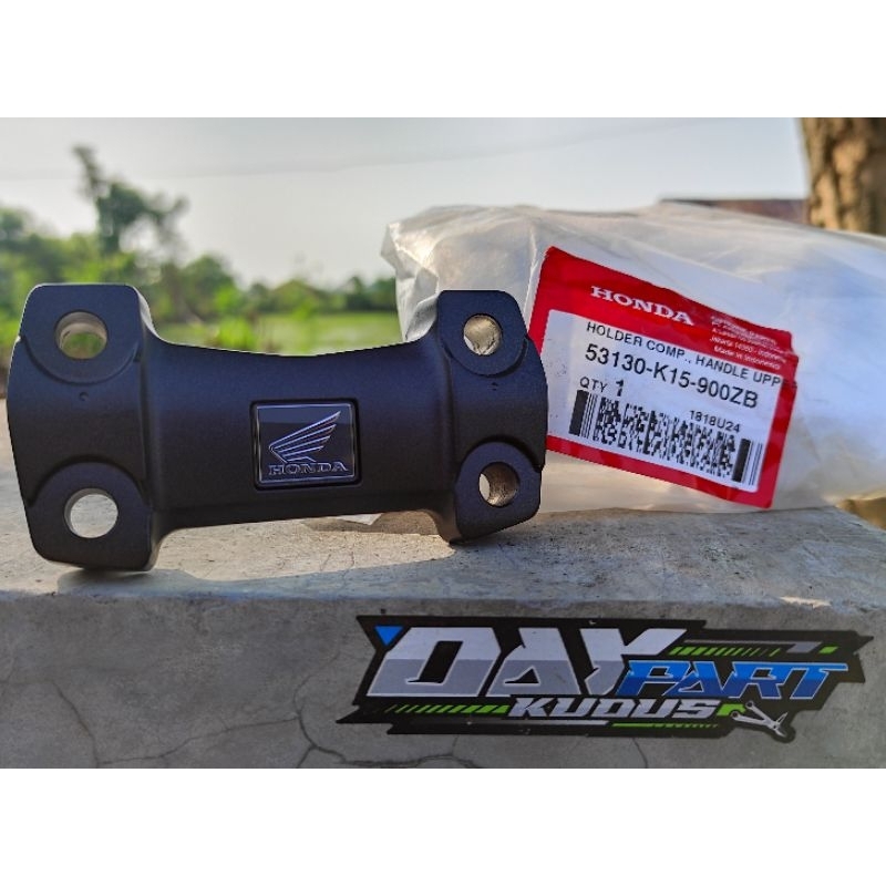 HONDA HOLDER COMP HANDLE UPP 53130-K15-900ZB KLEM STANG RAISER STANG HONDA VERZA CB150R OLD MODEL OR