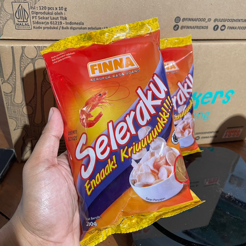 

Kerupuk Finna SELERAKU Rasa Udang 200g (Mentah)