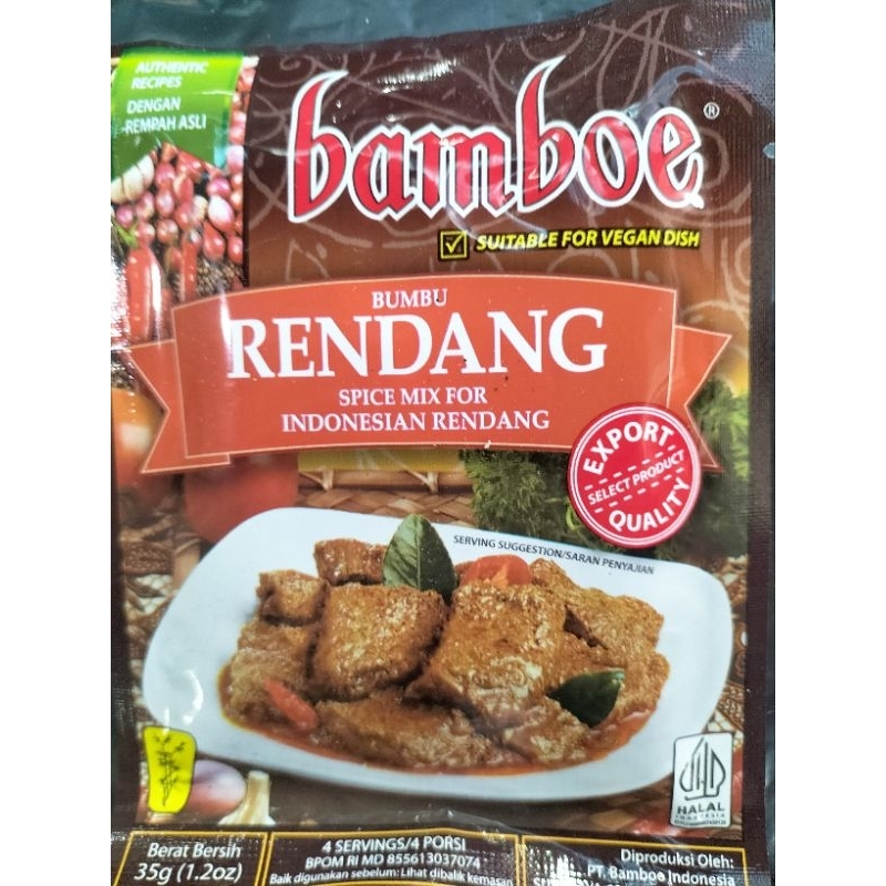 

Bamboo Bumbu Rendang Spice Mix for Indonesian