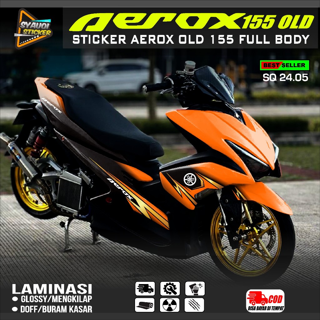 (COD) Decal AEROX 155 Full Body - Sticker Decal Aerox 155 Old Full Body Decal Sticker Aerox 155 Full