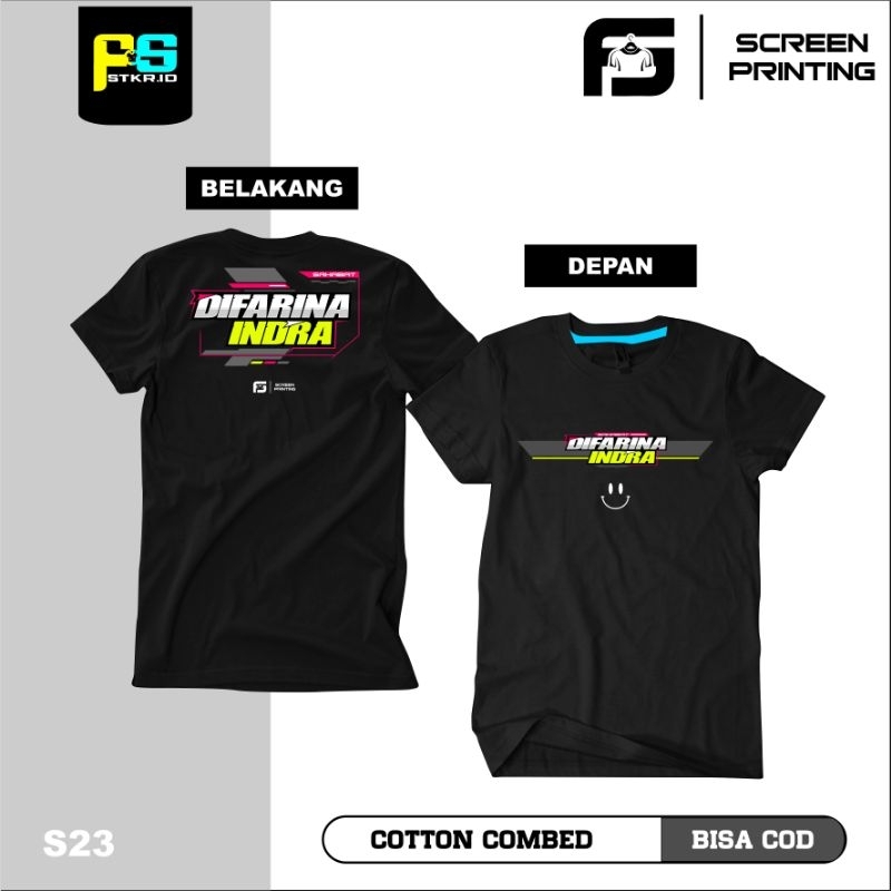 Kaos T-shirt viral difarina indra kaos fansbase difarina indra kaos pria wanita keren katun