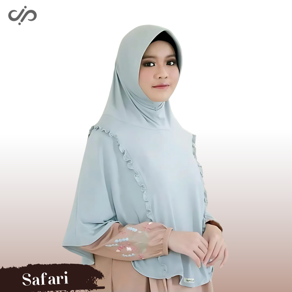 Safari - Hijab Instant Rempel Jumbo Syar'i Ori Jamilah Hijab
