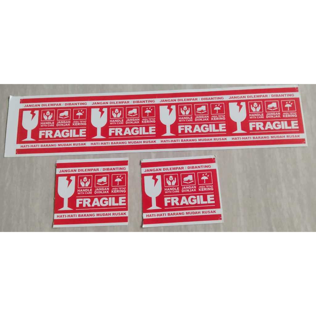 

Sticker Fragile Ukuran 50x63mm Warna Red Jual Perpcs
